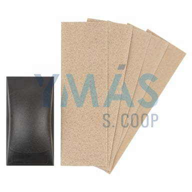 KIT LIJADORA MANUAL PLASTICO 130X70X32MM 50 LIJAS