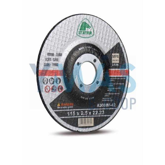 DISCO CORTE DE HIERRO 115X2.5X22