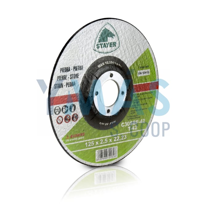 DISCO CORTE PIEDRA 125X2.5x22.2