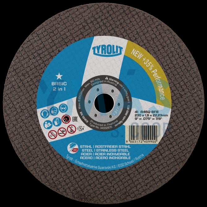 DISCO CORTE BASIC INOX EXTRAFINO 230X1.9X22.23