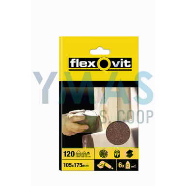 LIJA TRIANG. VELCRO 95X145 GR.80 (BL6)