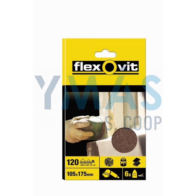 LIJA TRIANG. VELCRO 95X145 GR.60 (BL6)