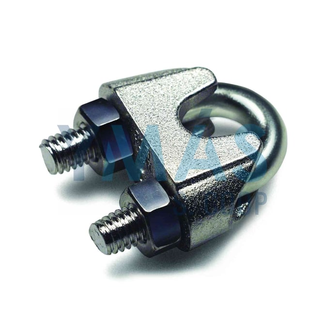 SUJETACABLE GALVANIZADO DIN 741 M 8 2 UNIDADES
