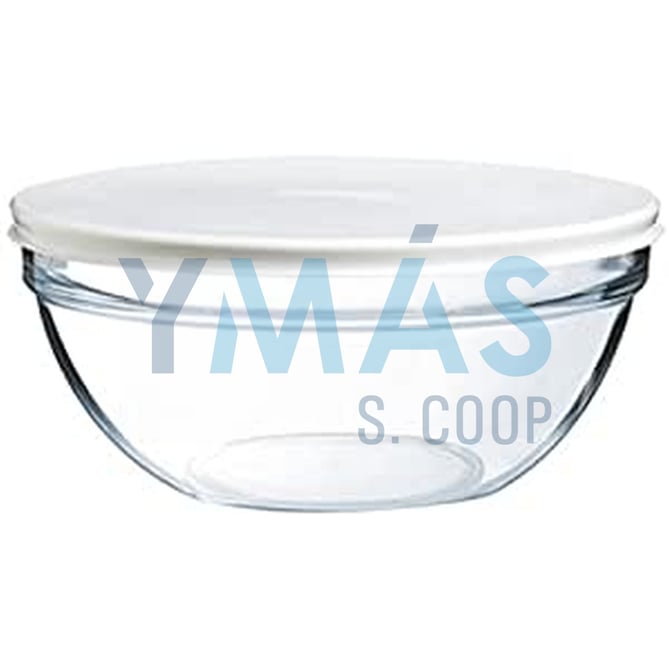 ENSALADERA CRISTAL CON TAPA 23CM