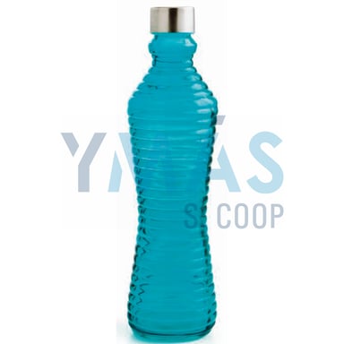 BOTELLA VIDRIO TURQUESA LINE 1L