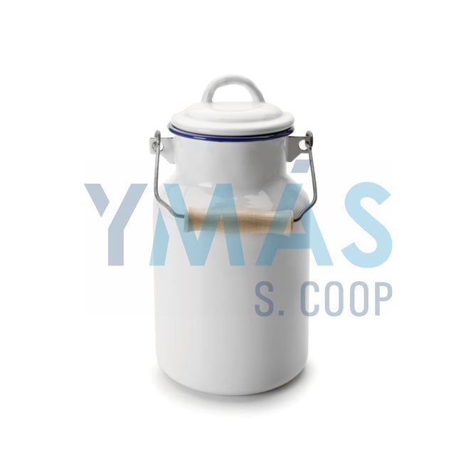 LECHERA 1L ACERO ESMALTADO BLANCA