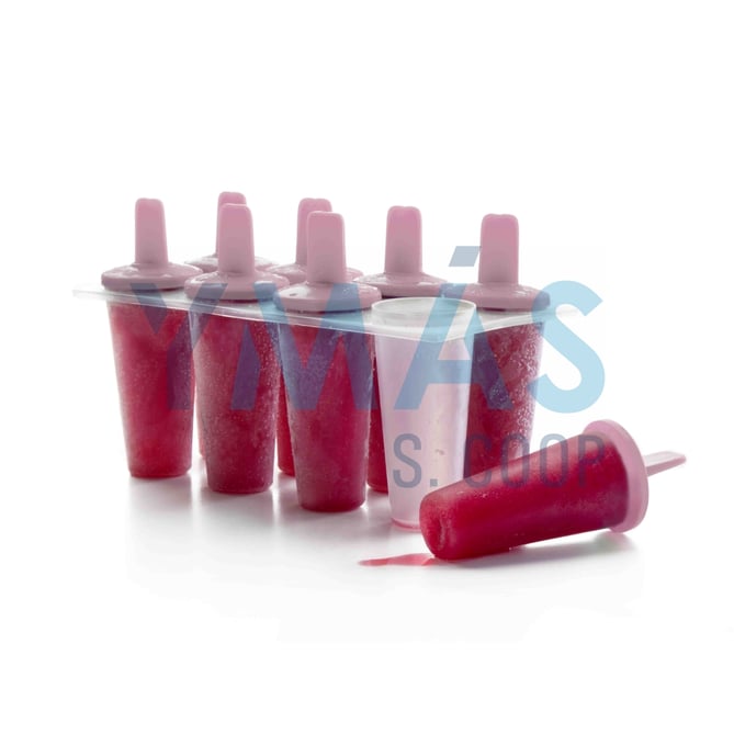 MOLDE PLASTICO 8 HELADOS CONICOS 20X10CM