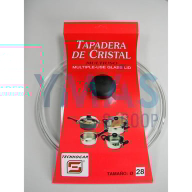 TAPA CRISTAL PYREX BAJA 28CM