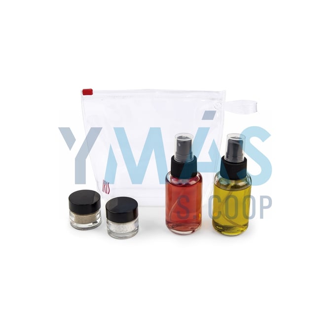 SET CONDIMENTOS VIDRIO EN BOLSA 2X50ML Y 2X10ML