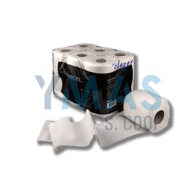 PAPEL HIGIENICO 2 CAPAS GOFRADO 12 ROLLOS SUAVECEL