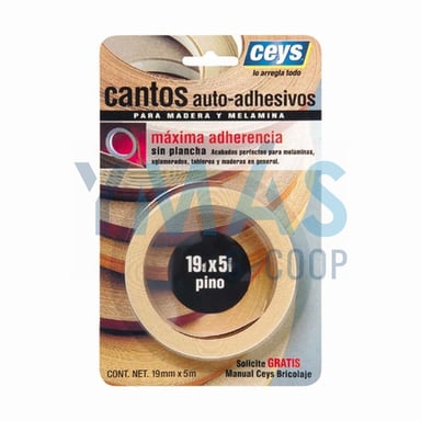 CINTA CANTEAR AUTOADHESIVA PINO 5M