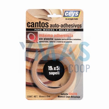 CINTA CANTEAR AUTOADHESIVA SAPELI 5M