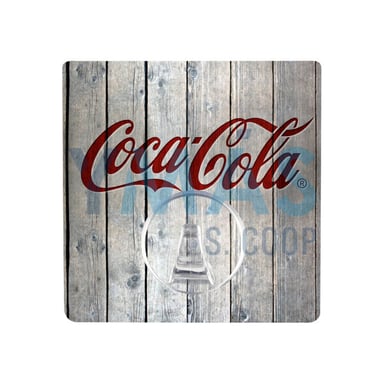 COLGADOR MURAL STATIC LOC COCA COLA WOOD