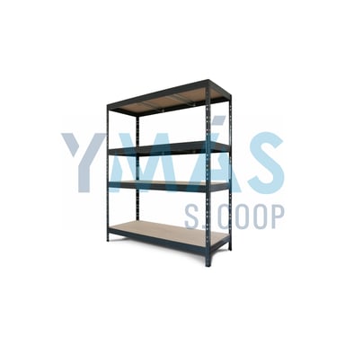 ESTANTERIA 4 BALDAS MADERA S/TORNILLOS 176X150X60