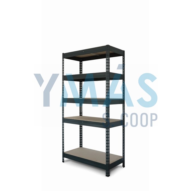 ESTANTERIA 5 BALDAS MADERA S/TORNILLOS 180X90X45