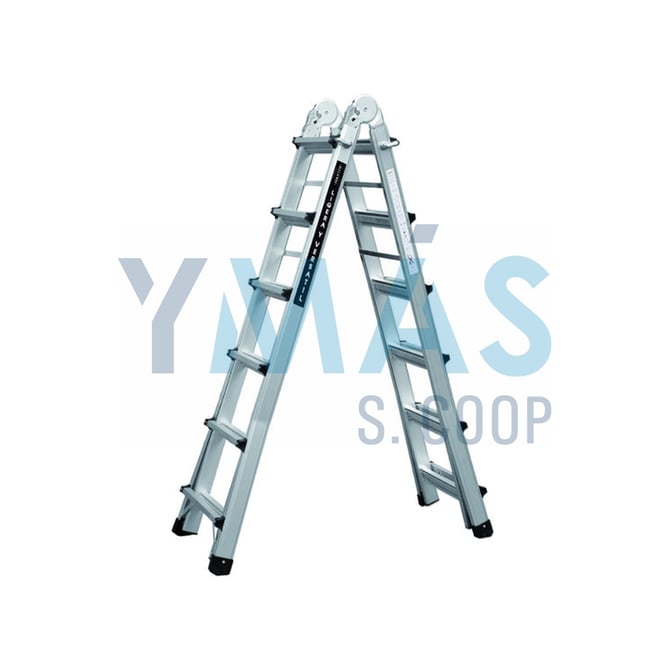 ESCALERA ALUMINIO MULTIUSOS 12+12 PELD. MASTER6