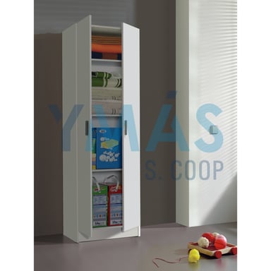 ARMARIO MULTIUSO 2 PUERTAS BLANCO 180X58.5X37CM