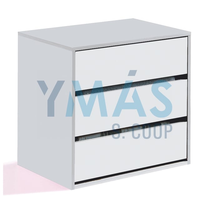 CAJONERA ARC 3 CAJONES BLANCO 60X57X44CM