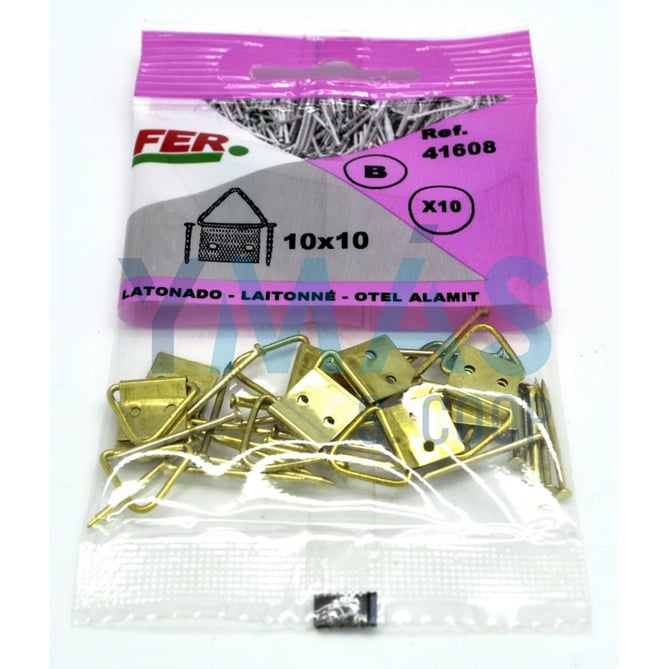 CUELGACUADROS LATONADO 16X16 BLISTER