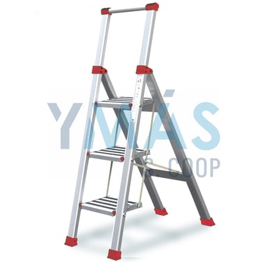 ESCALERA ALUMINIO DOMESTICA 3 PELDAÑOS RUBIK