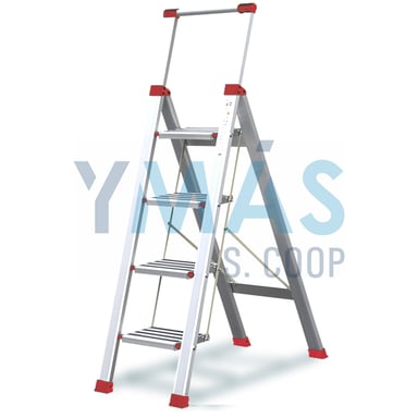 ESCALERA ALUMINIO DOMESTICA 4 PELDAÑOS RUBIK