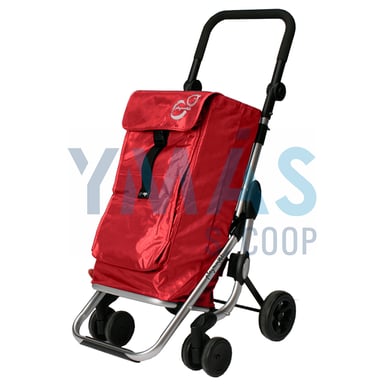 CARRO COMPRA PLEGABLE GO UP BASIC ROJO