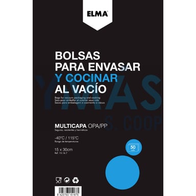 BOLSA COCCION UDOM 15X30 50 UNIDADES