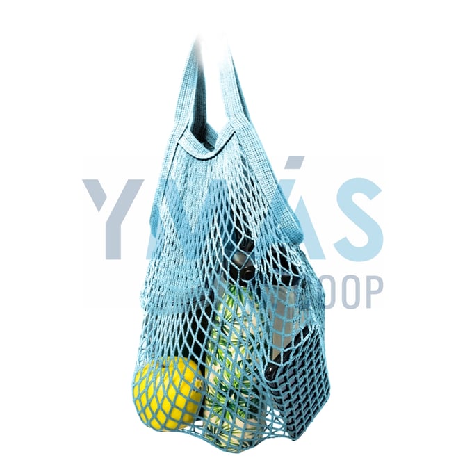 BOLSA DE REJILLA AZUL