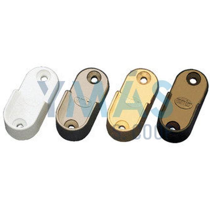 SOPORTE TUBO ARMARIO 7 30X15MM BRONCE