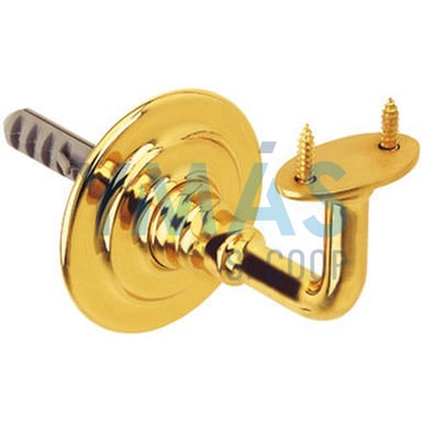 SOPORTE PASAMANOS 23 LATON CROMO MATE