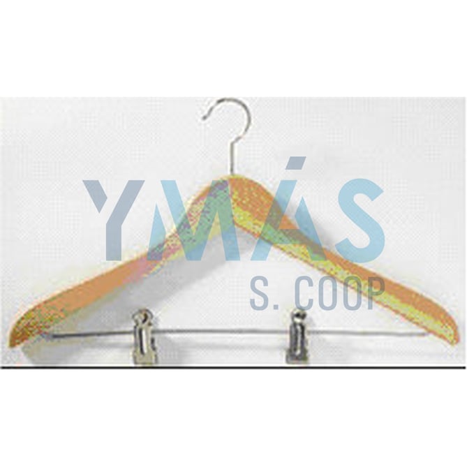 PERCHA MADERA C/FORMA C/PINZAS N.2 BARNI