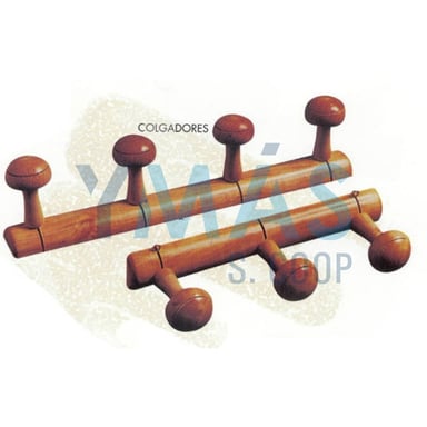PERCHA MADERA BOLOS 2