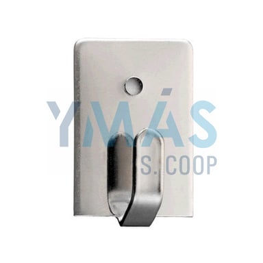 PERCHA ADHESIVA CROMO 26X18X12MM