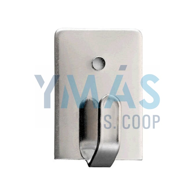 PERCHA ADHESIVA CROMO 26X18X12MM