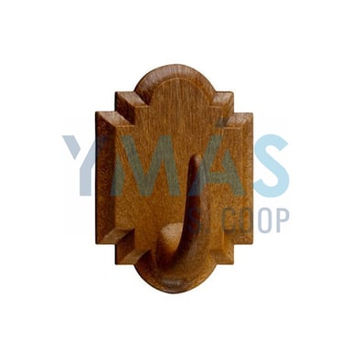COLGADOR ADHESIVO PLASTICO MADERA (2UNDS)