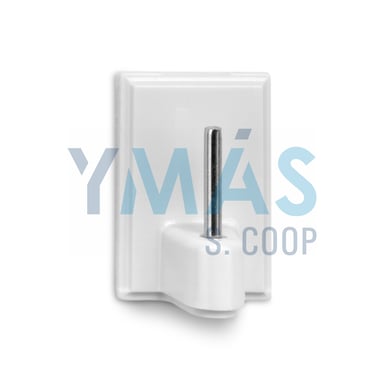PERCHA VISILLO ADHESIVO BLANCO 4 UNIDADES