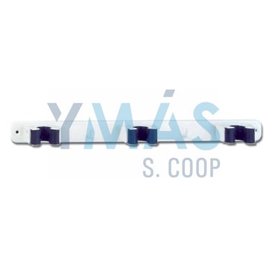COLGADOR ESCOBA ADHES. 2 BLANCO 3034