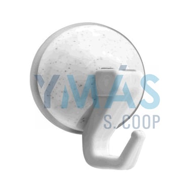 COLGADOR VENTOSA ARTICULADO BLANCO 42MM 2UNDS
