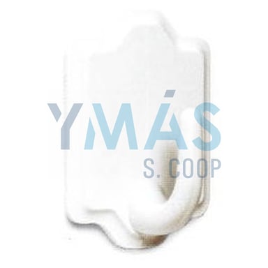 PERCHA ADHESIVA MEDIANA PLASTICO BLANCA BLIS. 2UDS