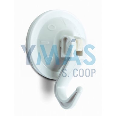 COLGADOR VENTOSA BLANCO 53MM 2UND