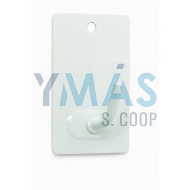 PERCHA ADHESIVA MEDIANA LACADO BLANCO BLIST. 3UDS