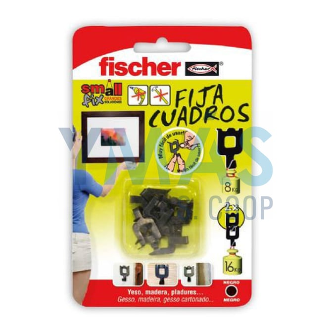FIJACUADROS BLANCO BLISTER 8 UNDS 8KG