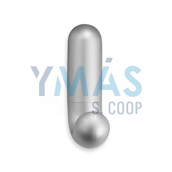 PERCHA ADHESIVA DORMITORIO CROMO MATE 107X30X52MM