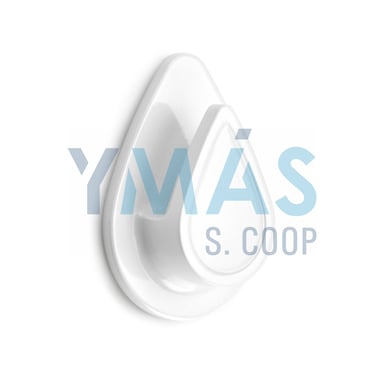 PERCHA ADHESIVA GOTA BLANCA