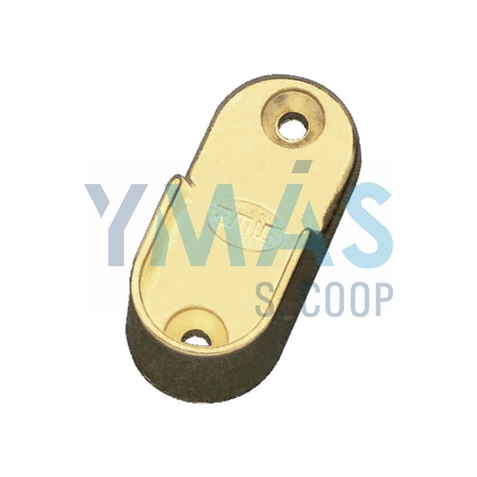 SOPORTE LATERAL OVAL 30X15MM ORO 2 UNIDADES