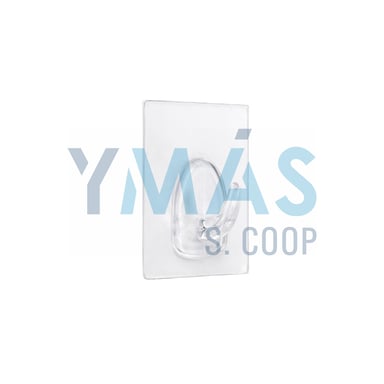 COLGADOR ADHERENTE REUTILIZABLE 60X47MM TRANSPAREN