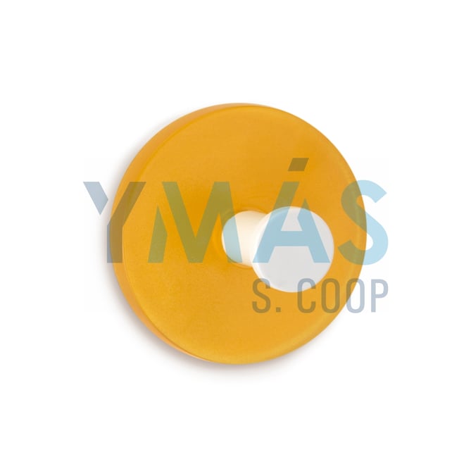 PERCHA ADHESIVA CIRCULAR 2UDS NARANJA