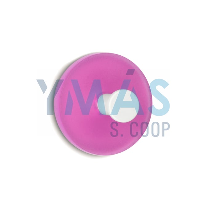 PERCHA ADHESIVA CIRCULAR 2UDS ROSA
