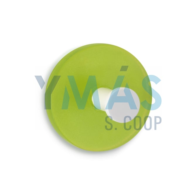 PERCHA ADHESIVA CIRCULAR 2UDS VERDE