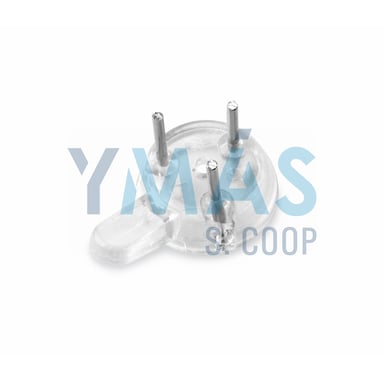 COLGADOR PARED TRANSPARENTE 6UDS